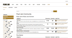 Desktop Screenshot of community.pearljam.com